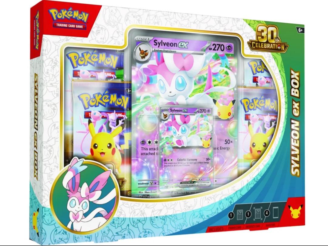 Pokémon – Célébration du 30e anniversaire – Coffret Sylveon ex – EN